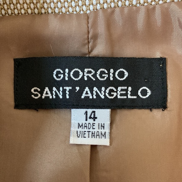 Giorgio Sant'Angelo Tan 3 Button Classic Blazer - Picture 7 of 13